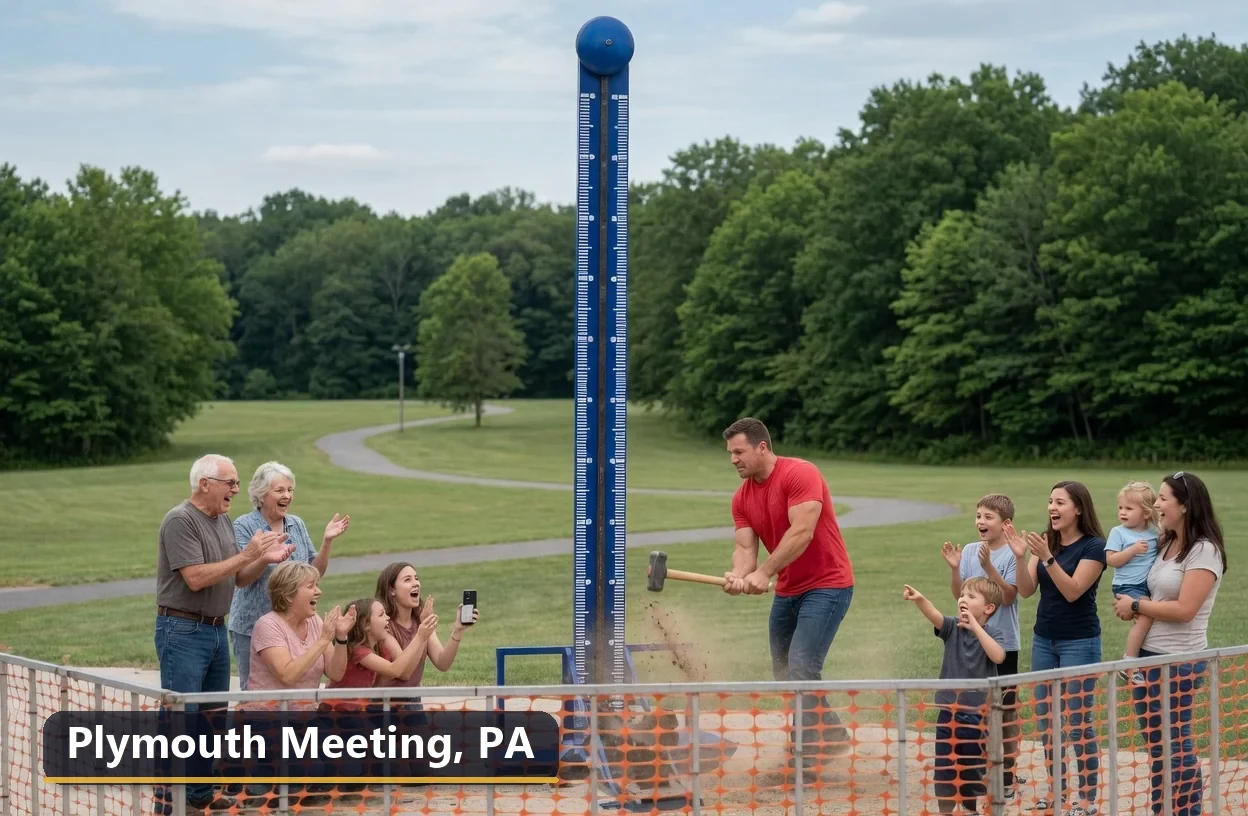 High striker carnival game rental in Plymouth Meeting, Pennsylvania for field days, parties and events