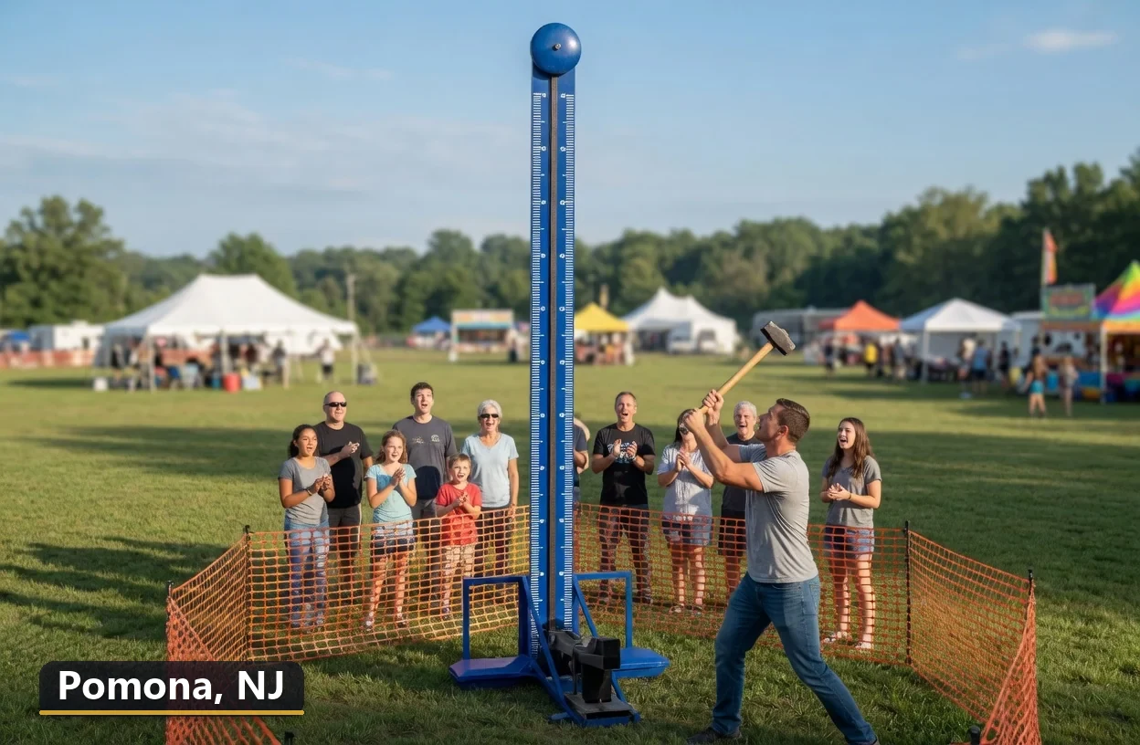 High striker carnival game rental in Pomona, New Jersey for field days, parties and events