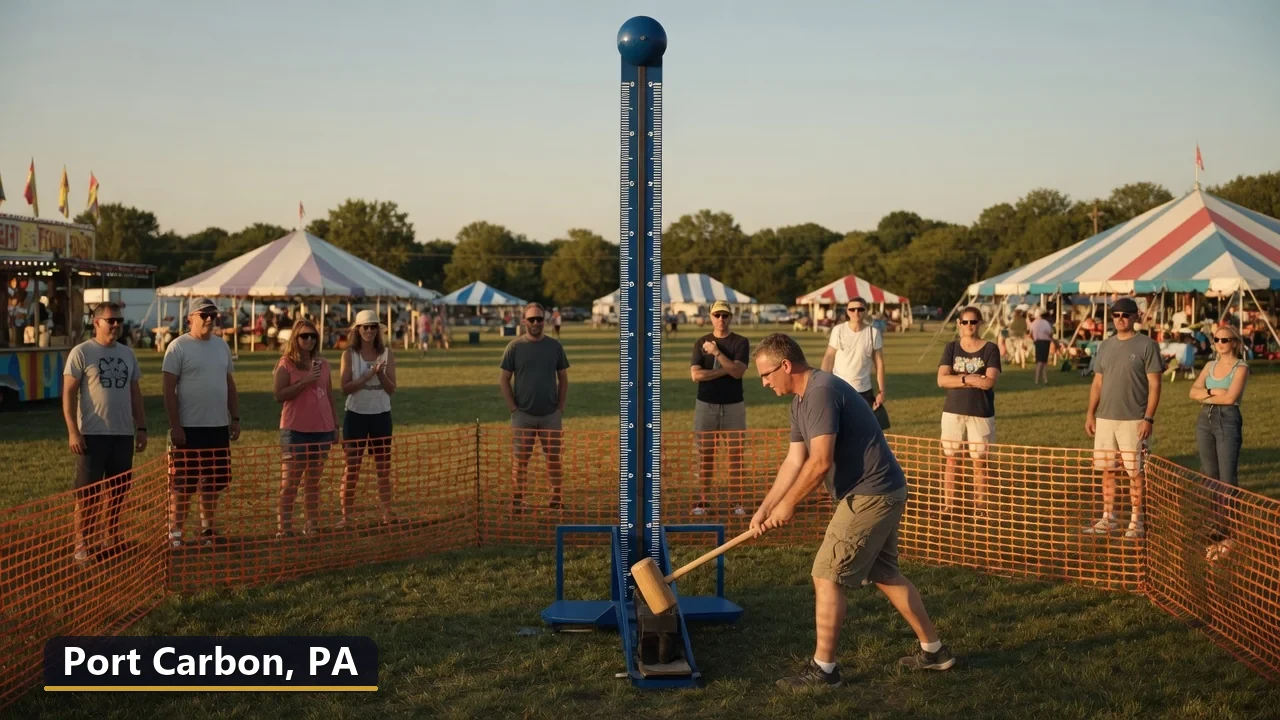 High striker carnival game rental in Port Carbon, Pennsylvania for field days, parties and events