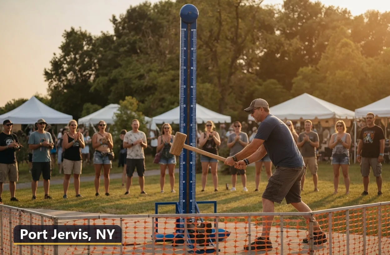 High striker carnival game rental in Port Jervis, New York for field days, parties and events