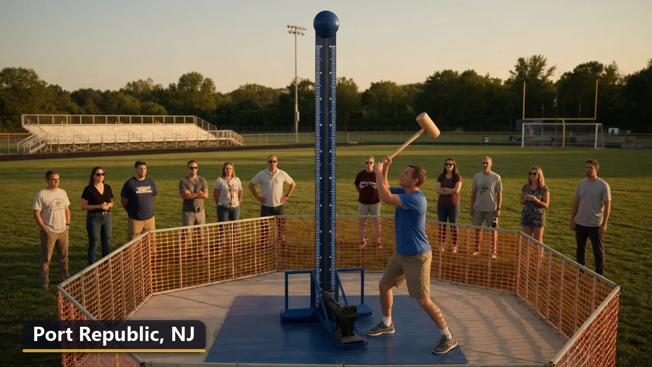 High striker carnival game rental in Port Republic, New Jersey for field days, parties and events