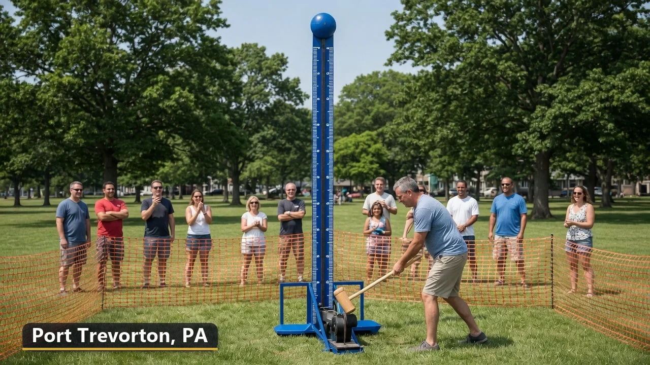 High striker carnival game rental in Port Trevorton, Pennsylvania for field days, parties and events