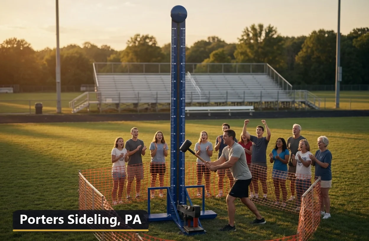 High striker carnival game rental in Porters Sideling, Pennsylvania for field days, parties and events