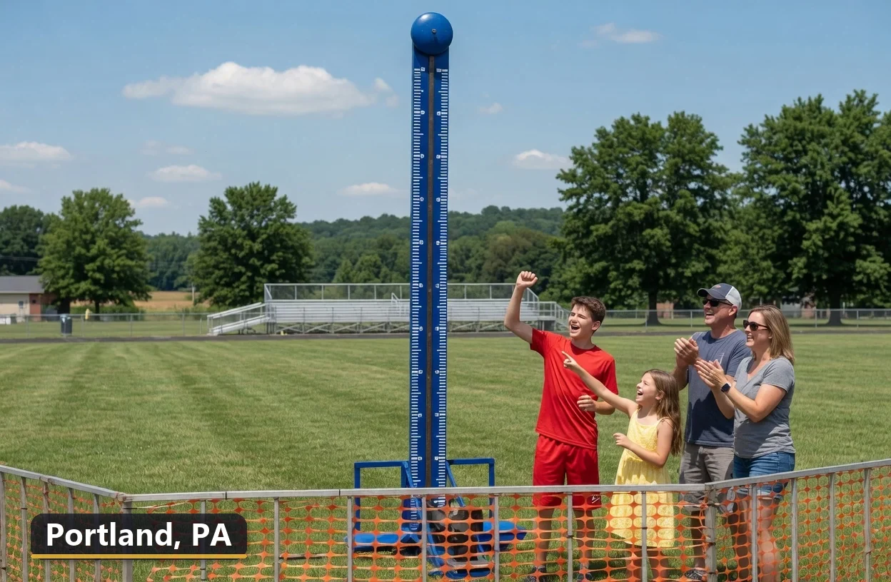 High striker carnival game rental in Portland, Pennsylvania for field days, parties and events