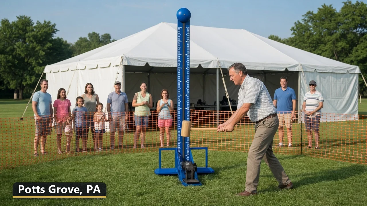 High striker carnival game rental in Potts Grove, Pennsylvania for field days, parties and events