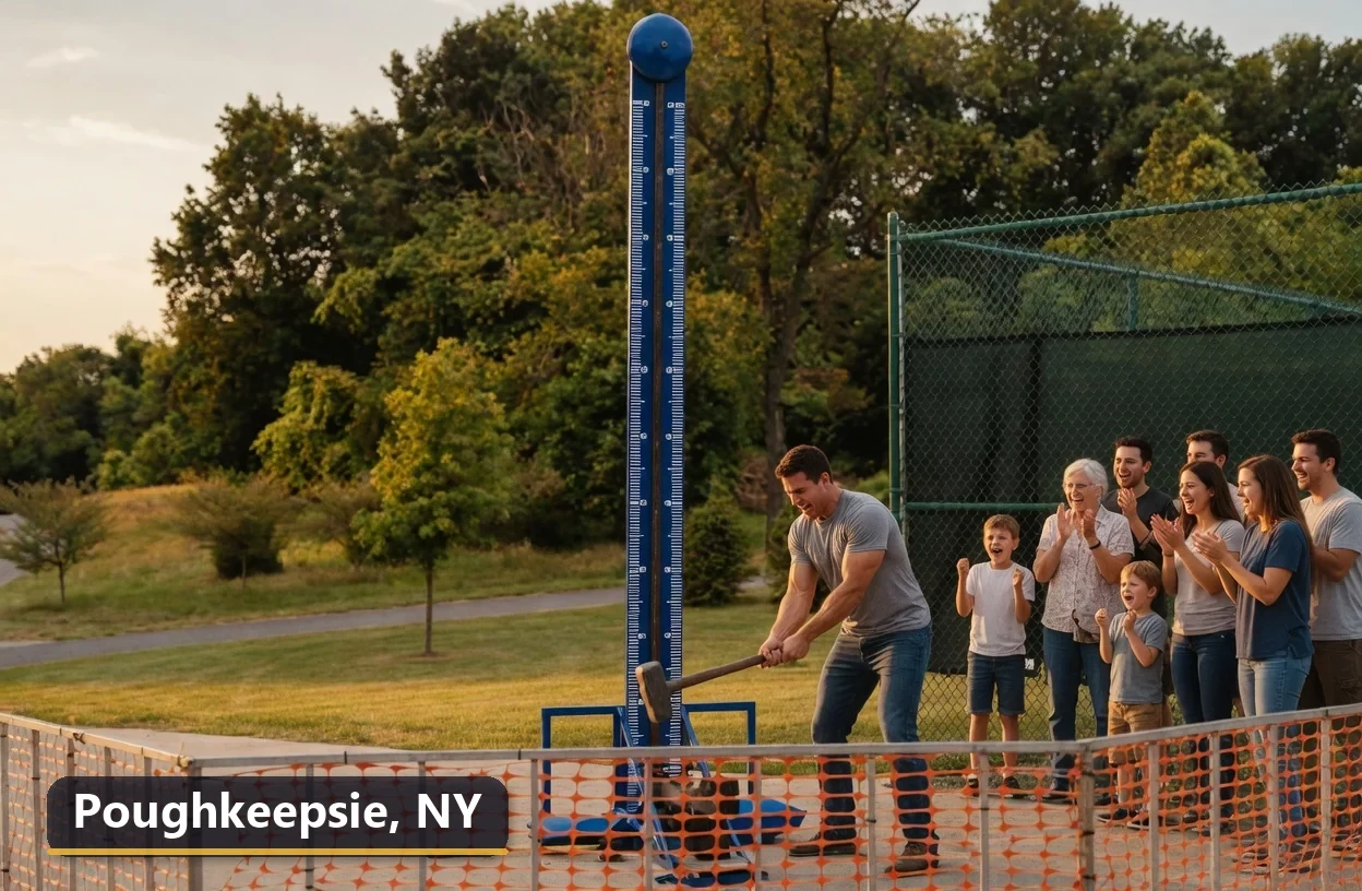 High striker carnival game rental in Poughkeepsie, New York for field days, parties and events