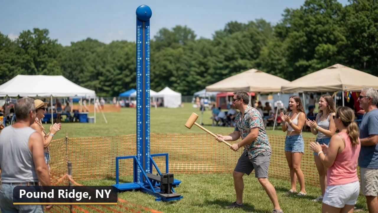 High striker carnival game rental in Pound Ridge, New York for field days, parties and events