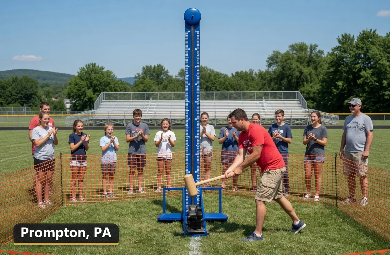 High striker carnival game rental in Prompton, Pennsylvania for field days, parties and events