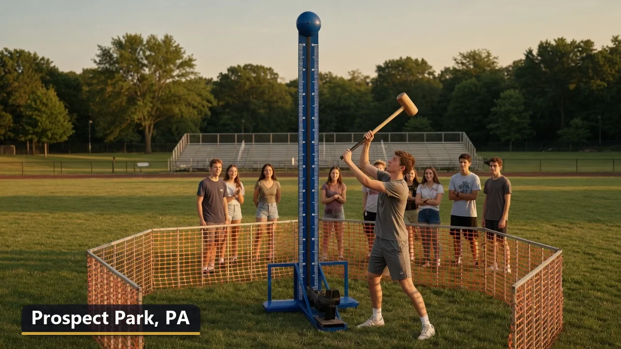 High striker carnival game rental in Prospect Park, Pennsylvania for field days, parties and events