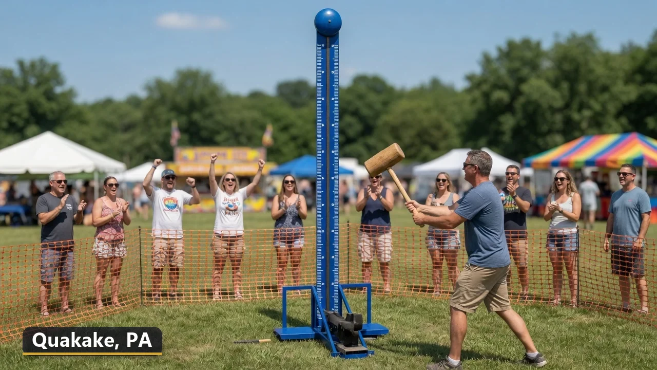 High striker carnival game rental in Quakake, Pennsylvania for field days, parties and events