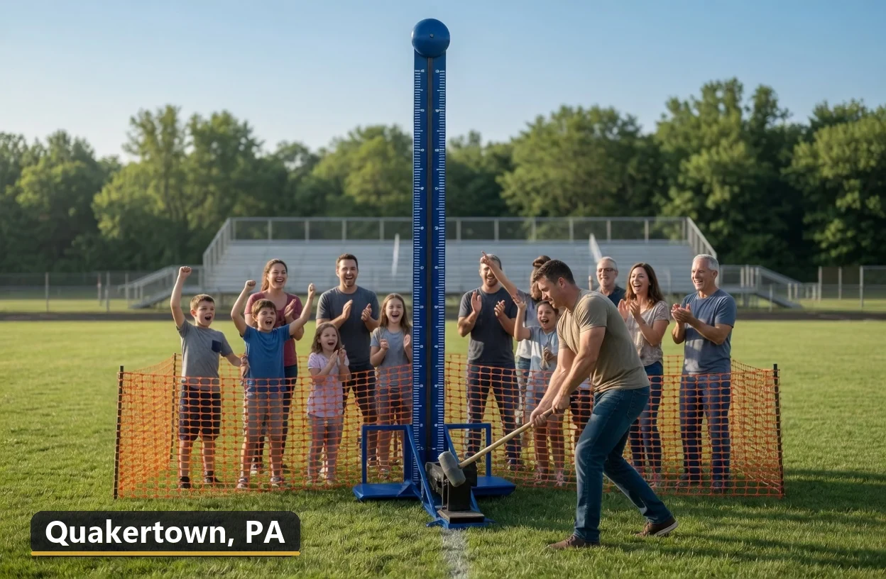 High striker carnival game rental in Quakertown, Pennsylvania for field days, parties and events