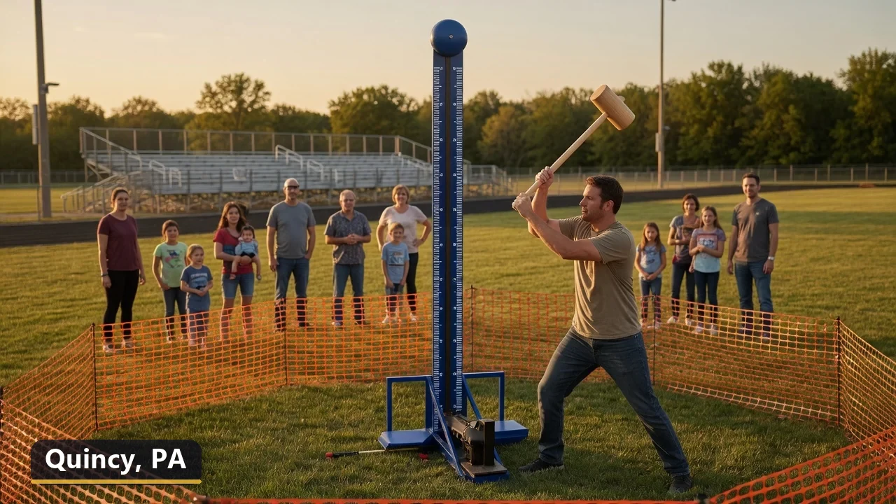 High striker carnival game rental in Quincy, Pennsylvania for field days, parties and events