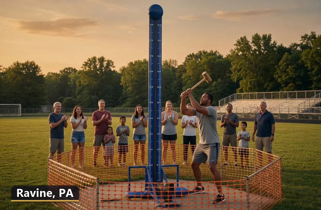 High striker carnival game rental in Ravine, Pennsylvania for field days, parties and events