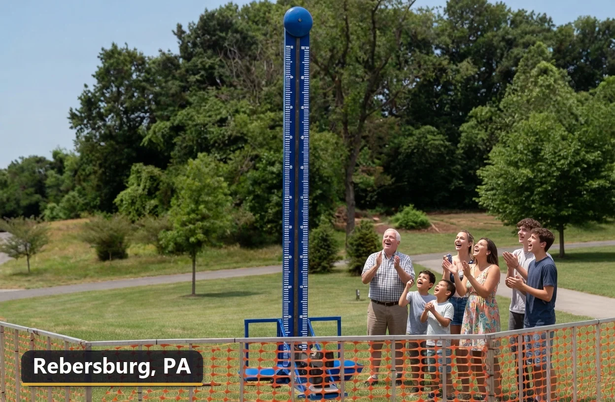 High striker carnival game rental in Rebersburg, Pennsylvania for field days, parties and events