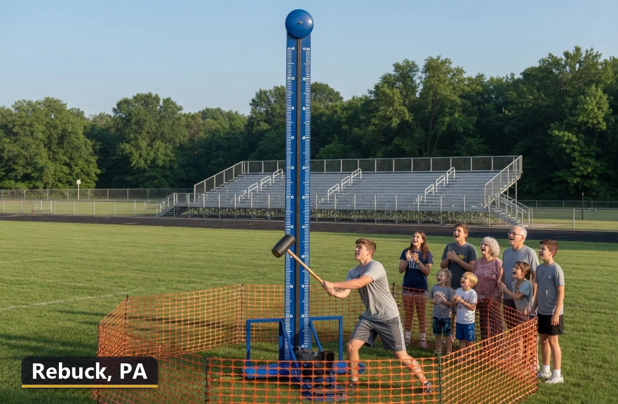 High striker carnival game rental in Rebuck, Pennsylvania for field days, parties and events