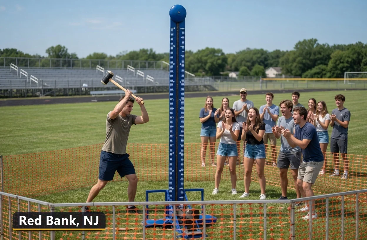 High striker carnival game rental in Red Bank, New Jersey for field days, parties and events