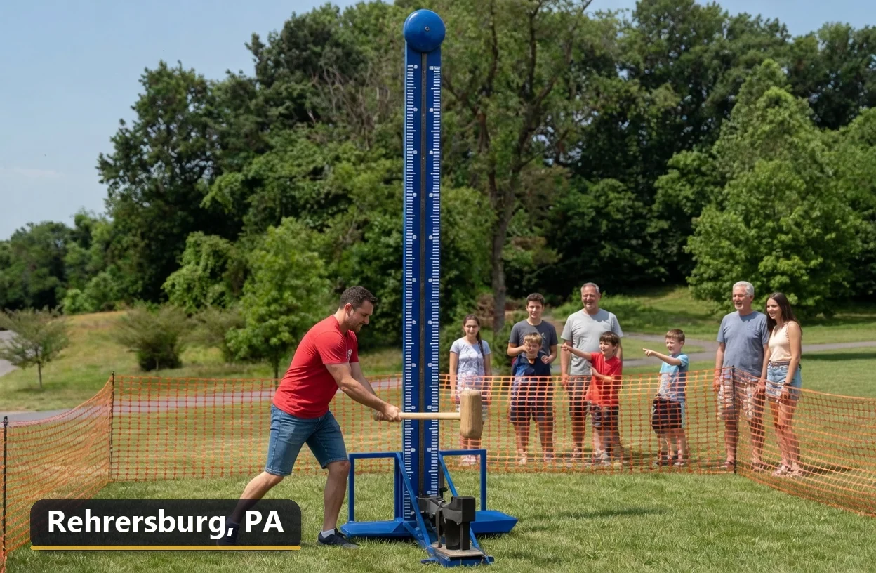 High striker carnival game rental in Rehrersburg, Pennsylvania for field days, parties and events