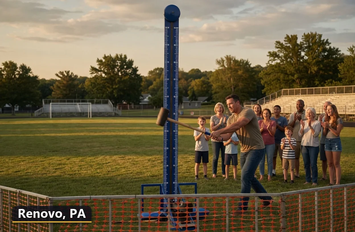 High striker carnival game rental in Renovo, Pennsylvania for field days, parties and events