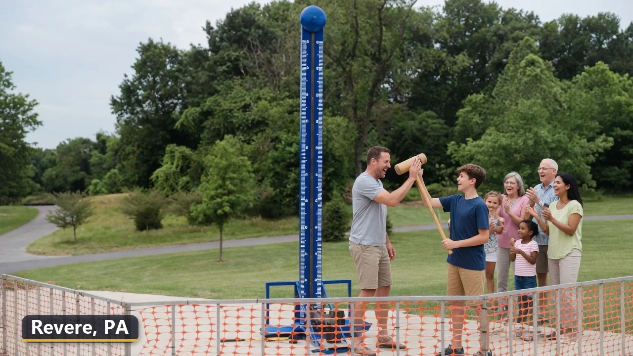 High striker carnival game rental in Revere, Pennsylvania for field days, parties and events