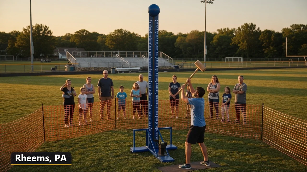 High striker carnival game rental in Rheems, Pennsylvania for field days, parties and events
