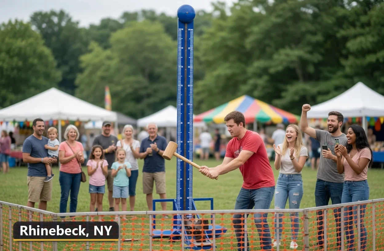 High striker carnival game rental in Rhinebeck, New York for field days, parties and events