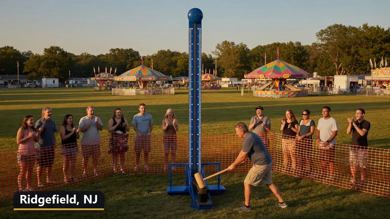 High striker carnival game rental in Ridgefield, New Jersey for field days, parties and events
