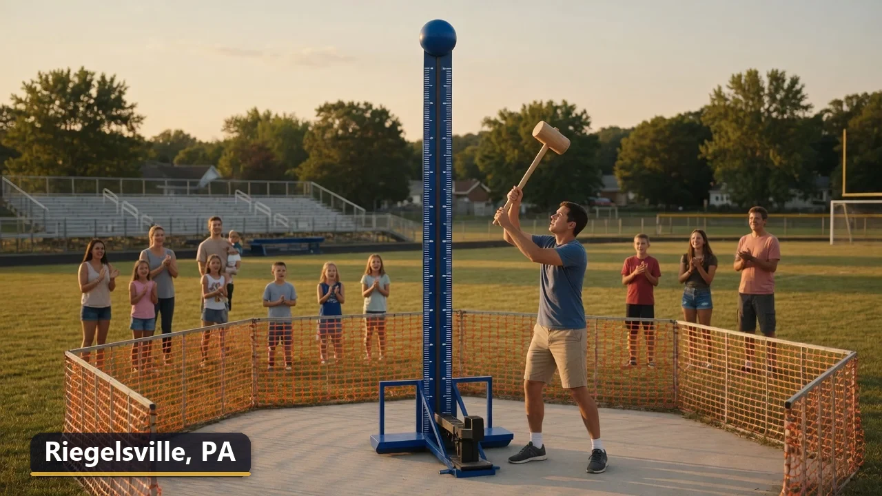 High striker carnival game rental in Riegelsville, Pennsylvania for field days, parties and events