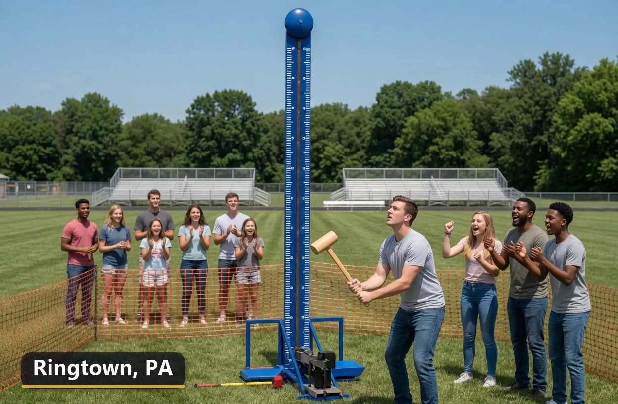 High striker carnival game rental in Ringtown, Pennsylvania for field days, parties and events