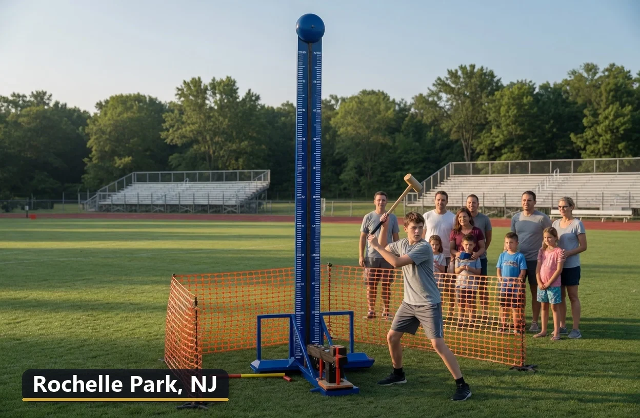 High striker carnival game rental in Rochelle Park, New Jersey for field days, parties and events