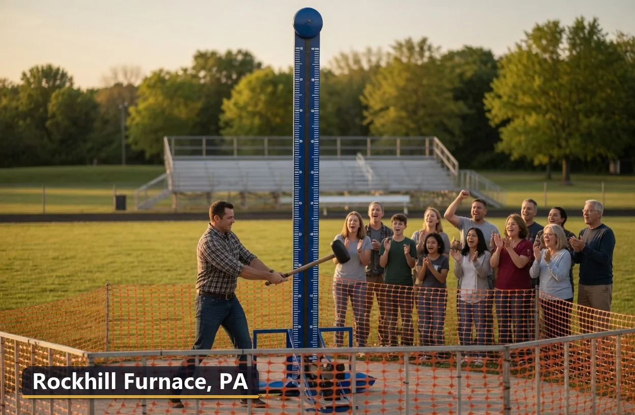 High striker carnival game rental in Rockhill Furnace, Pennsylvania for field days, parties and events