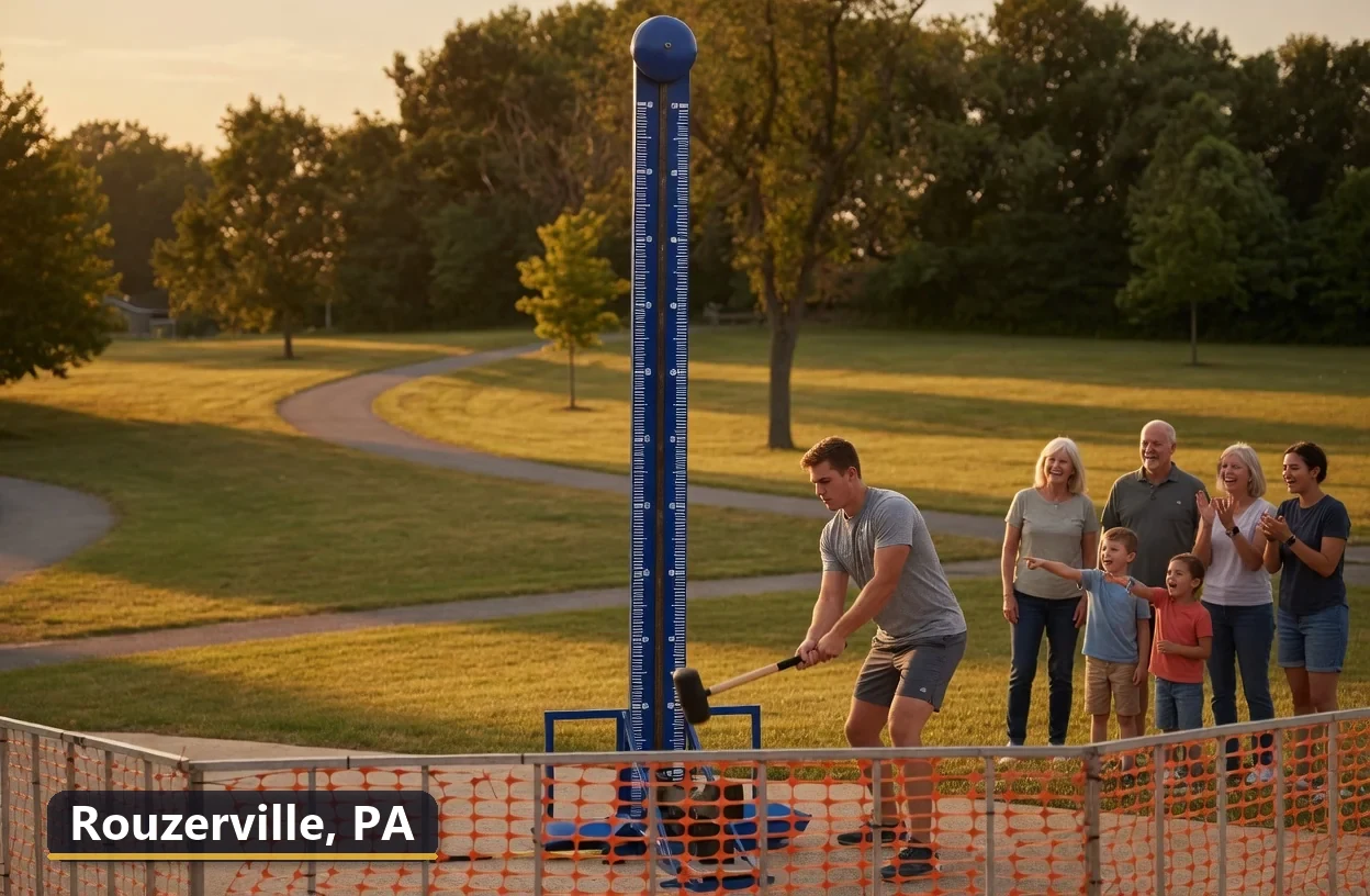 High striker carnival game rental in Rouzerville, Pennsylvania for field days, parties and events