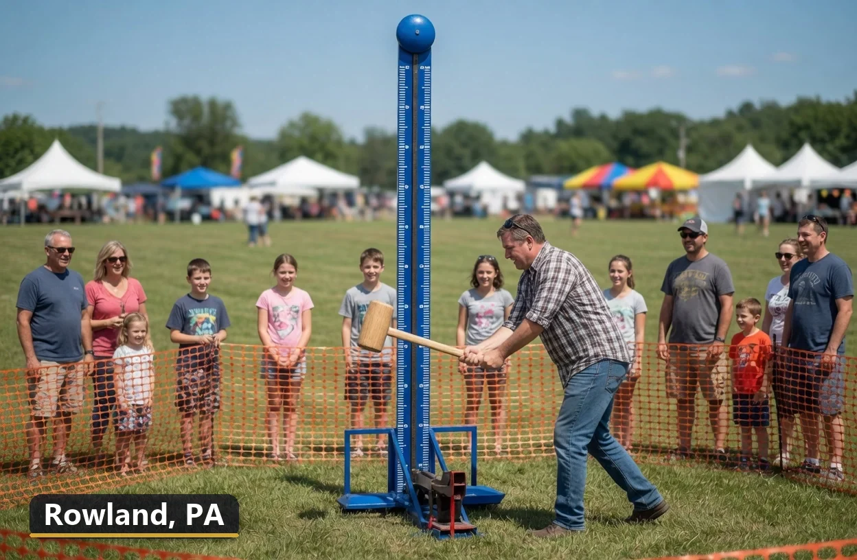 High striker carnival game rental in Rowland, Pennsylvania for field days, parties and events