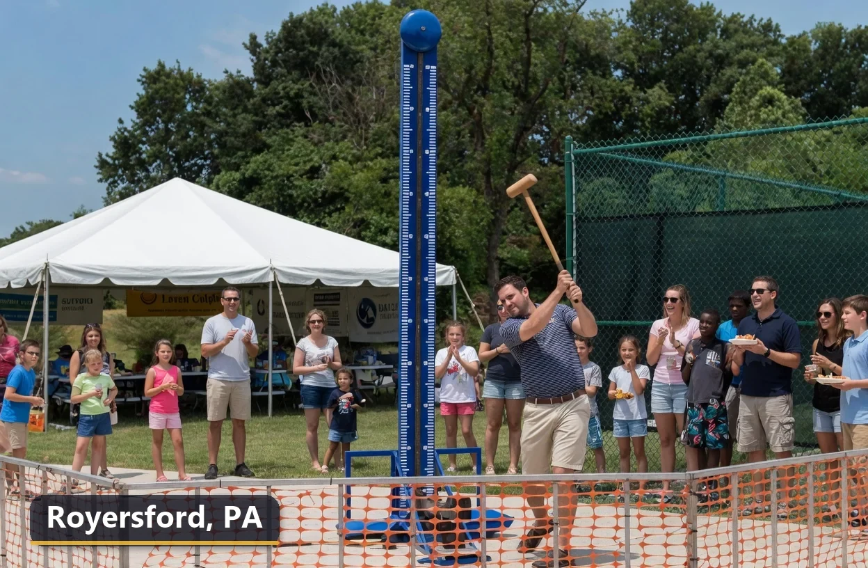 High striker carnival game rental in Royersford, Pennsylvania for field days, parties and events