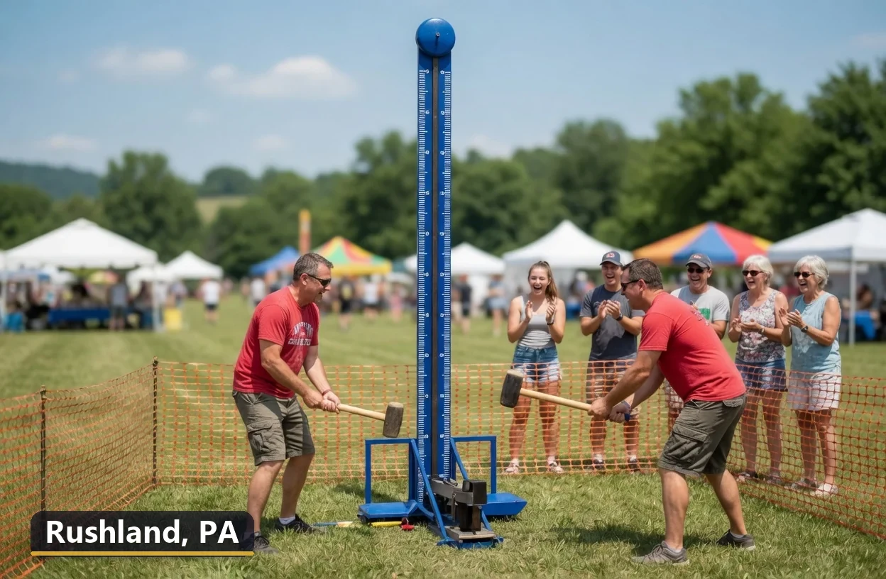 High striker carnival game rental in Rushland, Pennsylvania for field days, parties and events