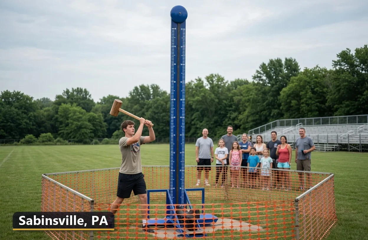 High striker carnival game rental in Sabinsville, Pennsylvania for field days, parties and events