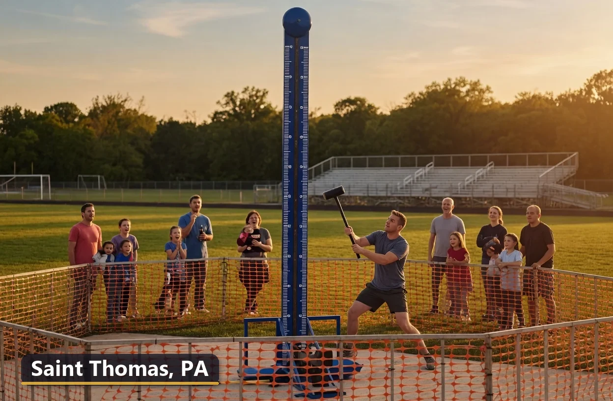 High striker carnival game rental in Saint Thomas, Pennsylvania for field days, parties and events