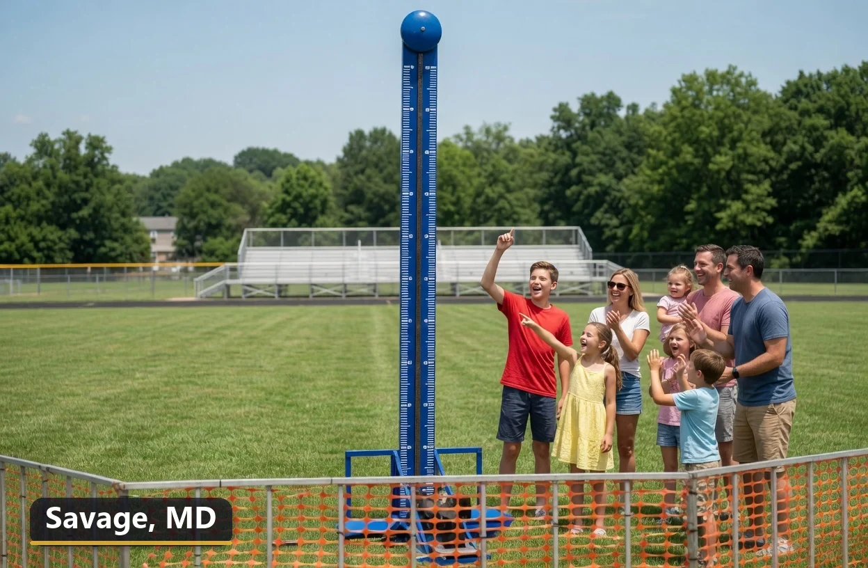 High striker carnival game rental in Savage, Maryland for field days, parties and events