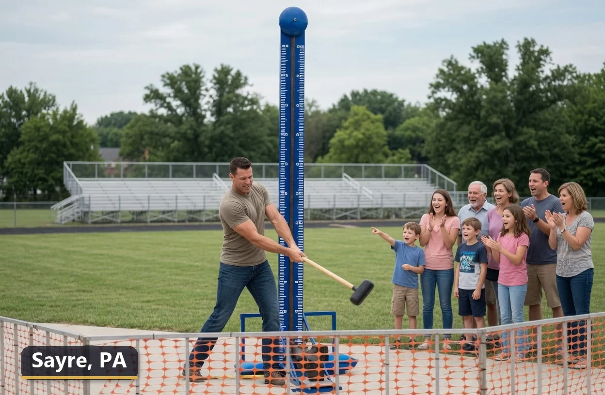 High striker carnival game rental in Sayre, Pennsylvania for field days, parties and events