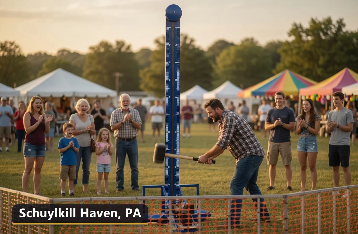 High striker carnival game rental in Schuylkill Haven, Pennsylvania for field days, parties and events