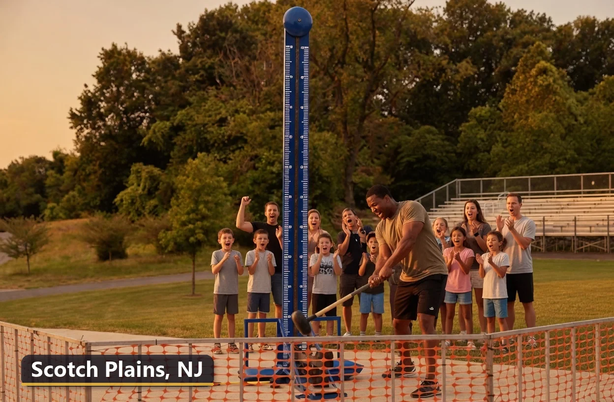 High striker carnival game rental in Scotch Plains, New Jersey for field days, parties and events