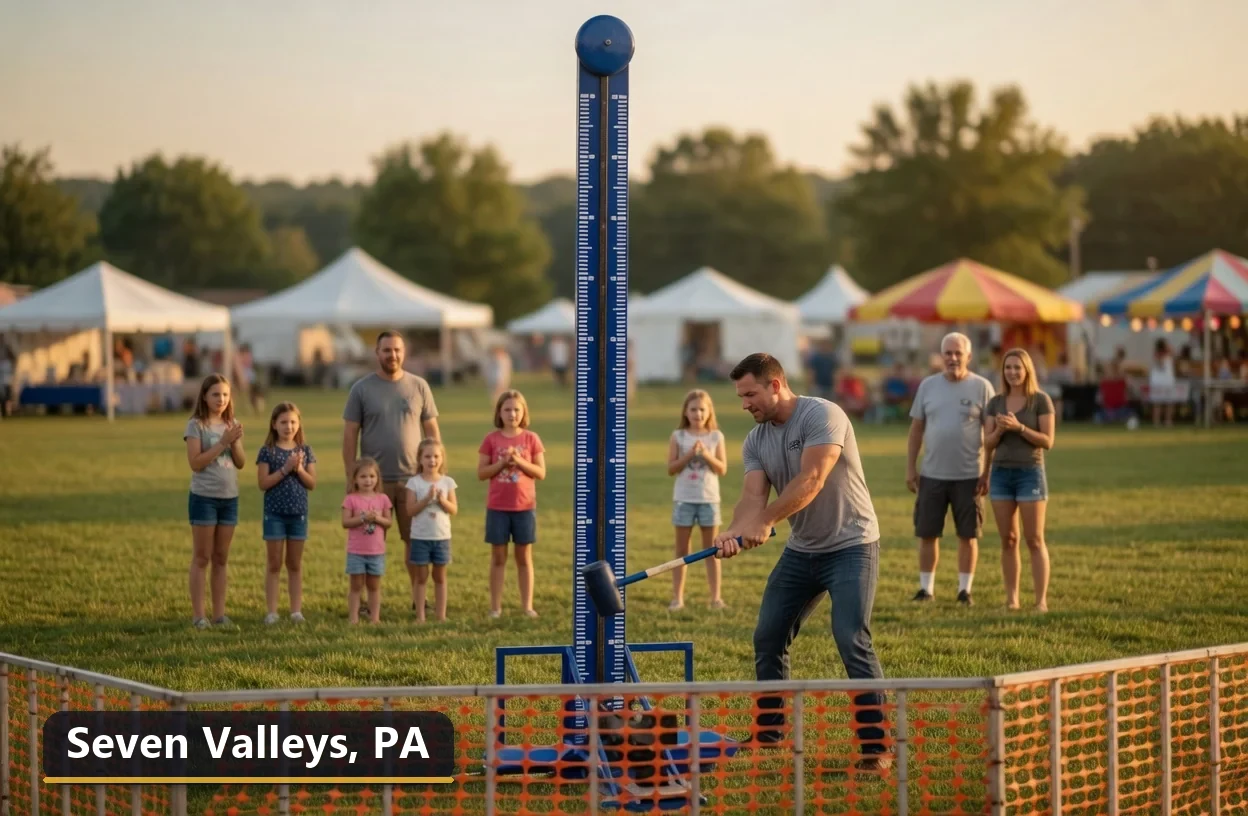 High striker carnival game rental in Seven Valleys, Pennsylvania for field days, parties and events
