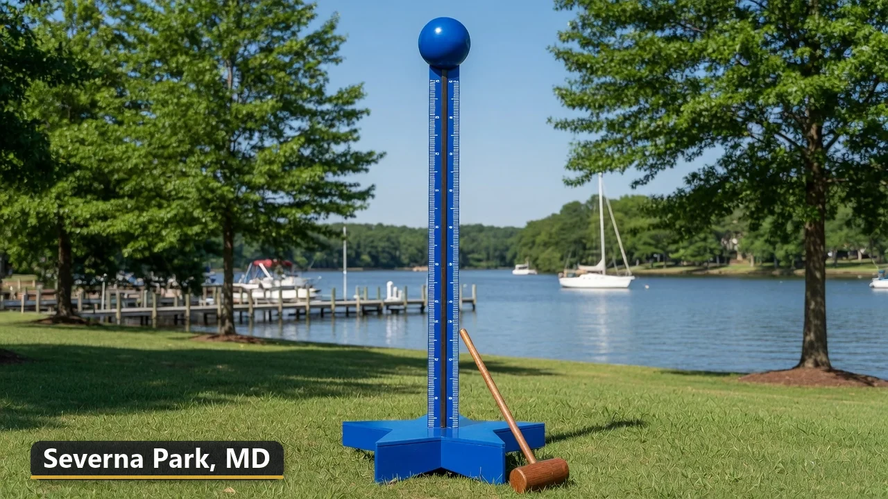 High striker carnival game rental in Severna Park, Maryland for field days, parties and events