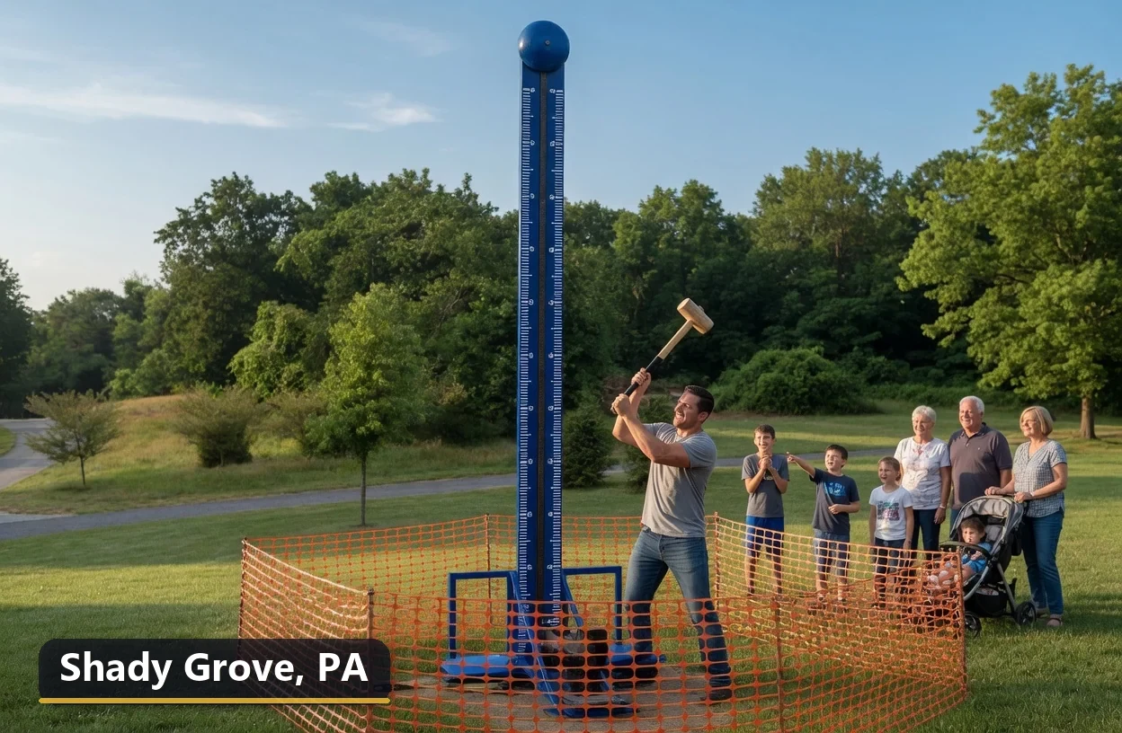 High striker carnival game rental in Shady Grove, Pennsylvania for field days, parties and events