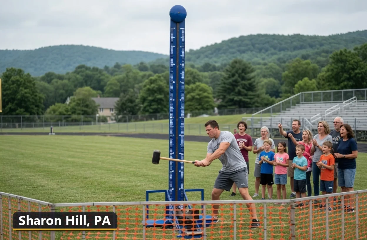 High striker carnival game rental in Sharon Hill, Pennsylvania for field days, parties and events