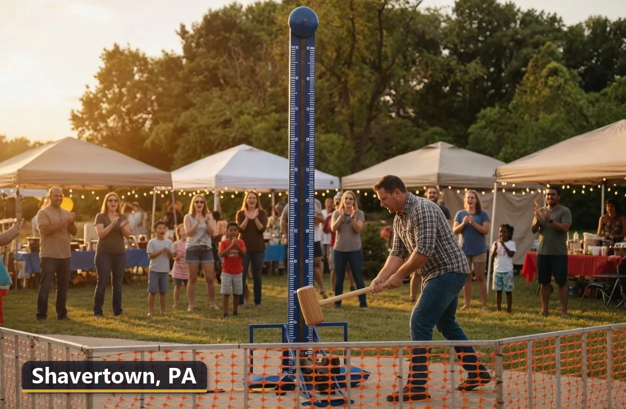 High striker carnival game rental in Shavertown, Pennsylvania for field days, parties and events