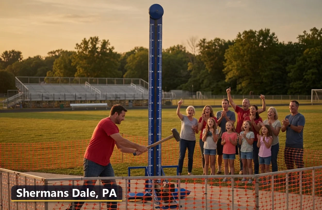 High striker carnival game rental in Shermans Dale, Pennsylvania for field days, parties and events