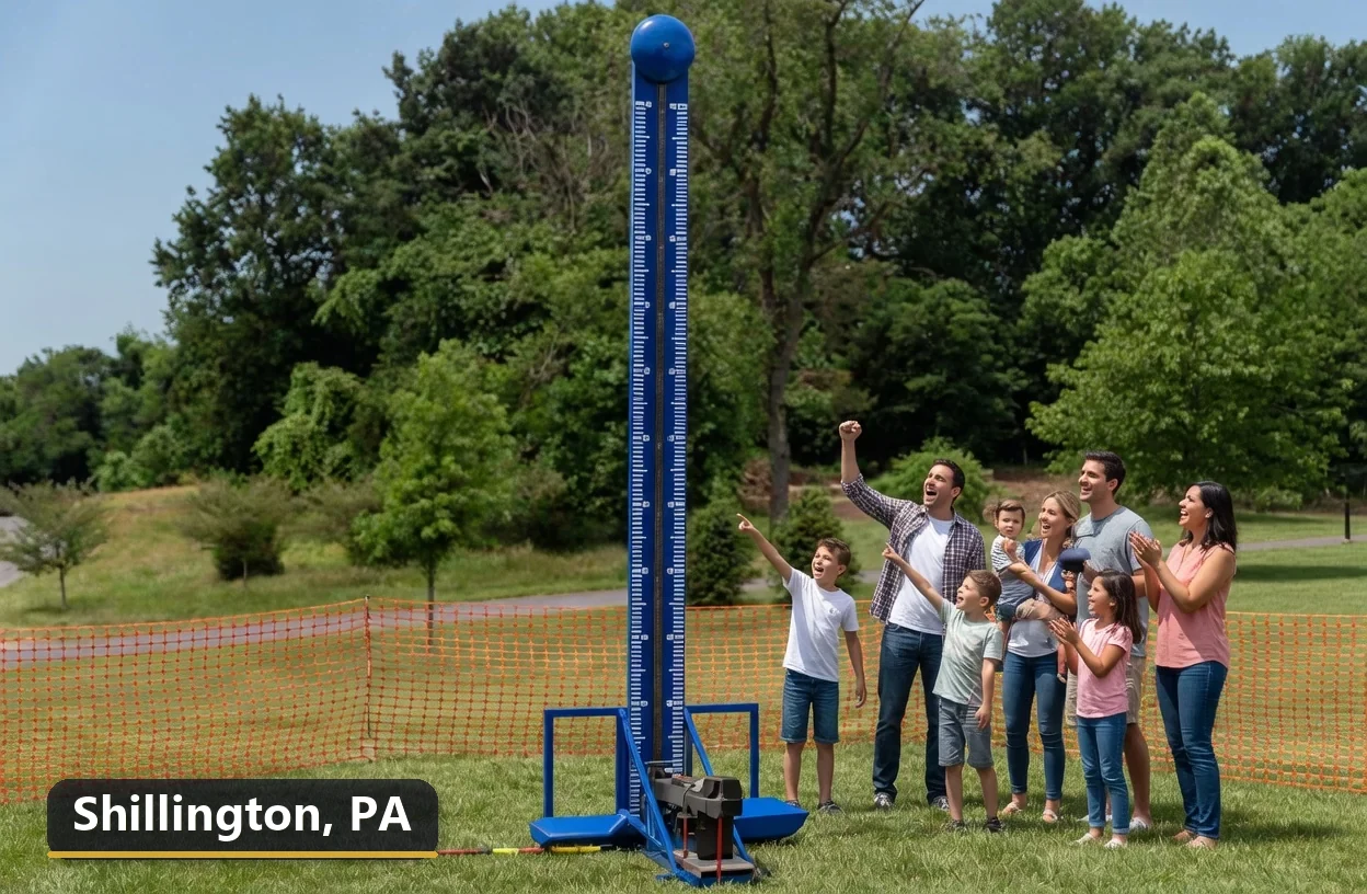 High striker carnival game rental in Shillington, Pennsylvania for field days, parties and events