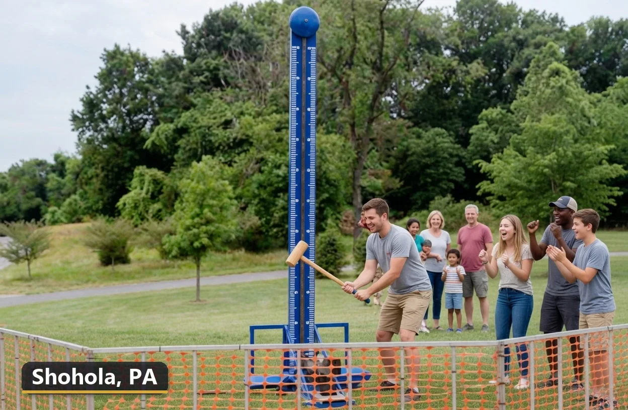 High striker carnival game rental in Shohola, Pennsylvania for field days, parties and events