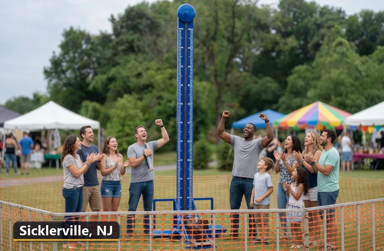 High striker carnival game rental in Sicklerville, New Jersey for field days, parties and events