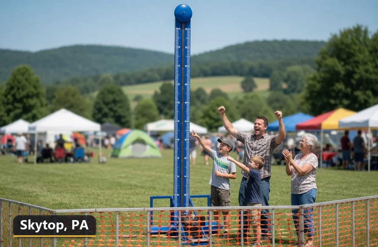 High striker carnival game rental in Skytop, Pennsylvania for field days, parties and events